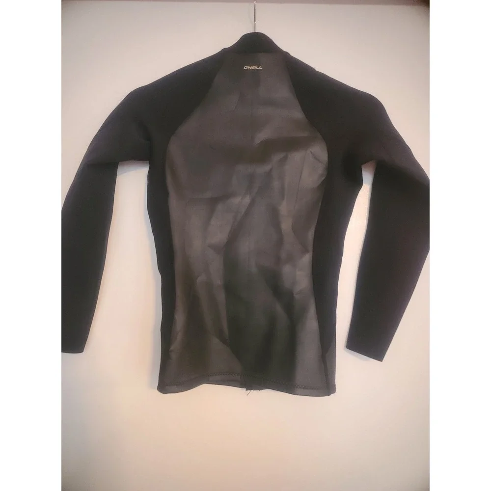 O'Neill Bahia 1mm Wetsuit Jacket Black Full Zip Long Sleeve Kids Size 6 4933
